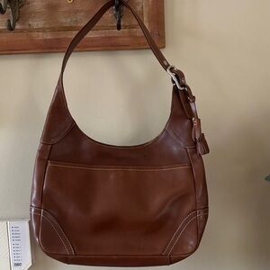 Coach Brown Leather Hobo Bag